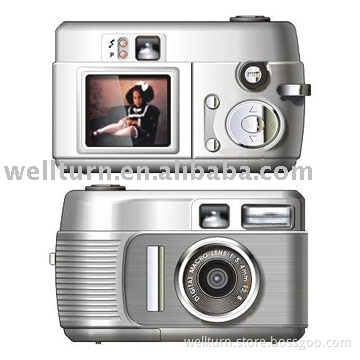 2 .0 mega pixels CMOS sensor interpolated to 3.1M digital camera